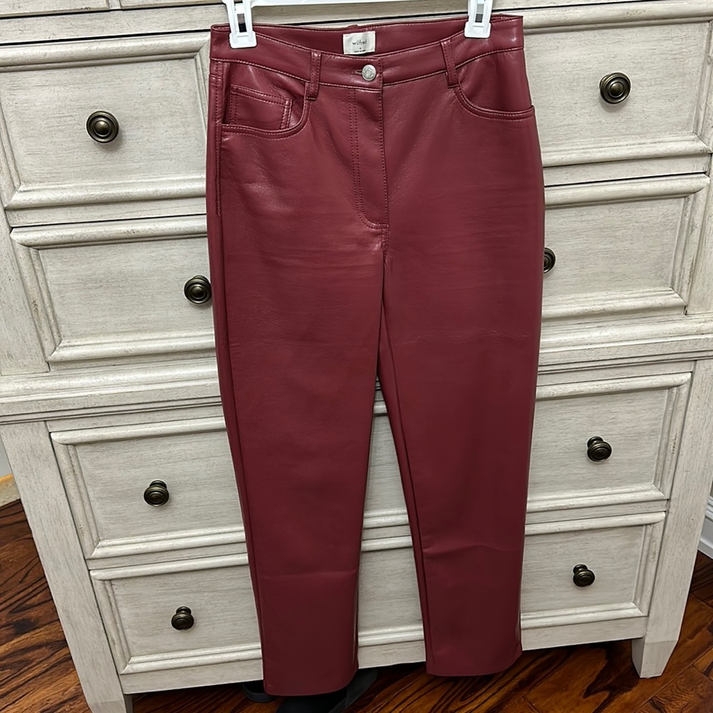 Wilfred Melina leather pants Size 4